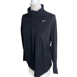 Nike Women’s Black 1/4 Zip Running Pullover XL | Dri-Fit Activewear Athletic Top